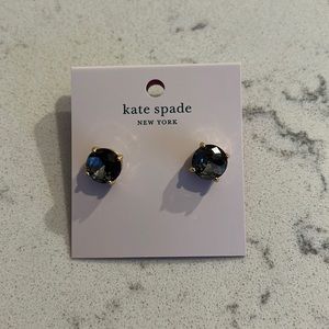 Kate Spade Stud Earrings - Grey/Gold